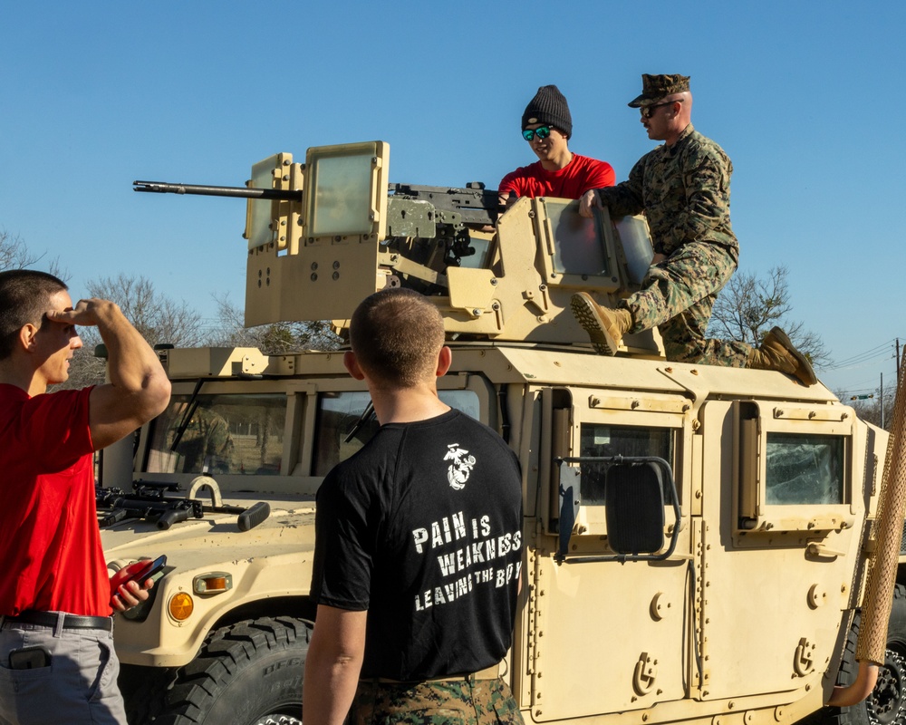 The Houston Astros visit the Armed Forces Reserve Center