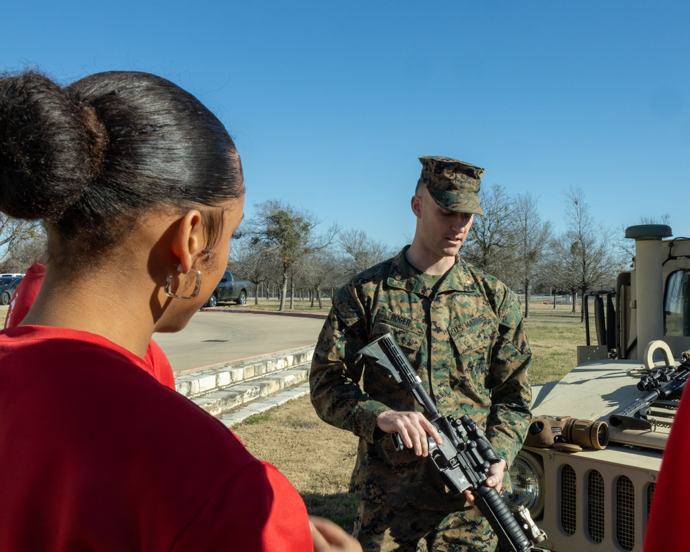 The Houston Astros visit the Armed Forces Reserve Center