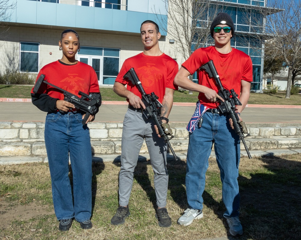 The Houston Astros visit the Armed Forces Reserve Center