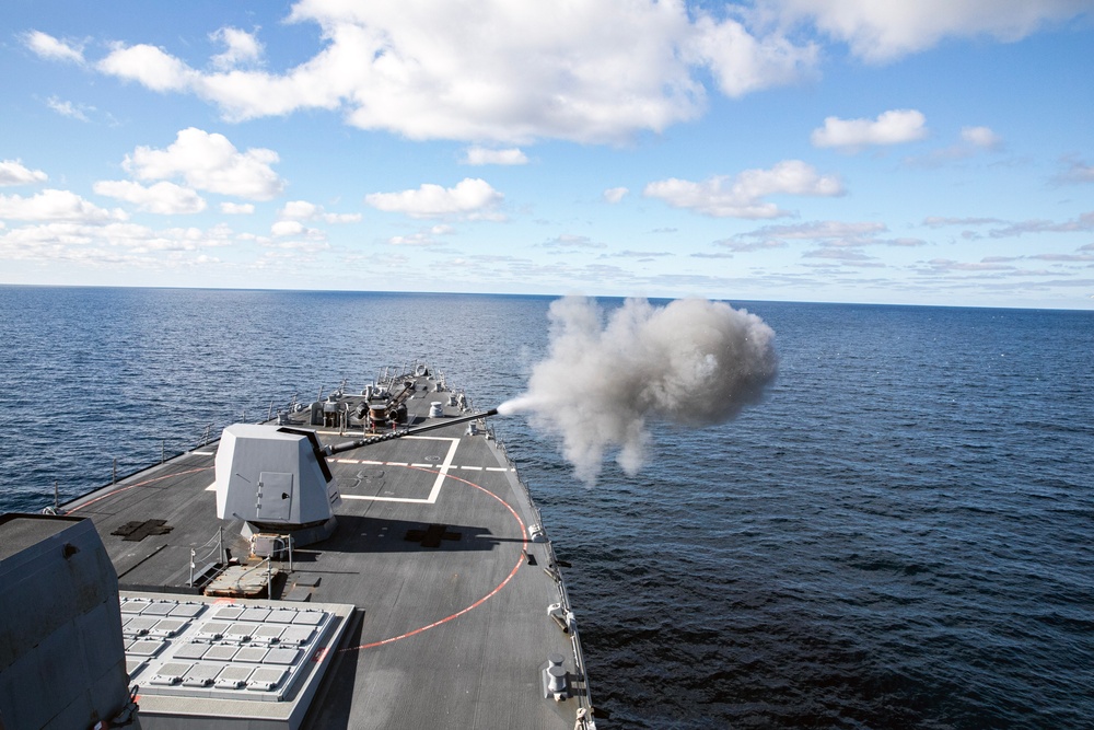 Wayne E. Meyer Conducts Live-Fire Exercise