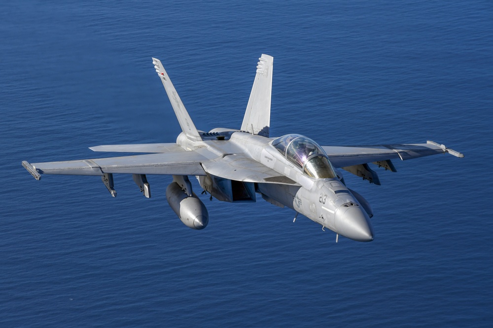 VX-30 and VX-31 Aircraft Fly Over Point Mugu Sea Range