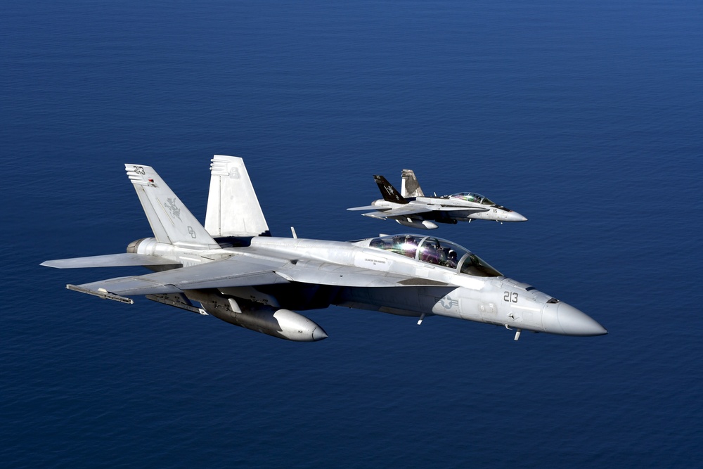 VX-30 and VX-31 Aircraft Fly Over Point Mugu Sea Range