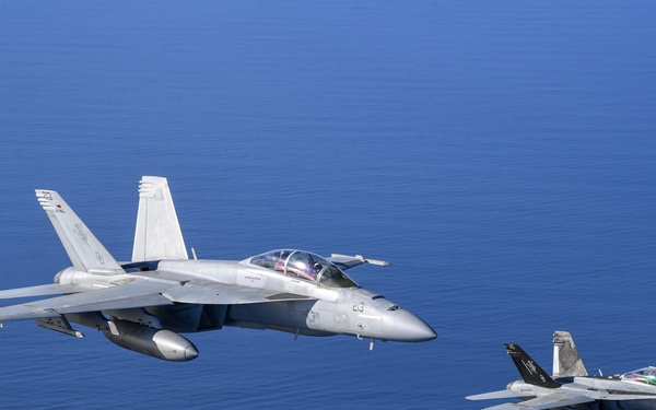 VX-30 and VX-31 Aircraft Fly Over Point Mugu Sea Range