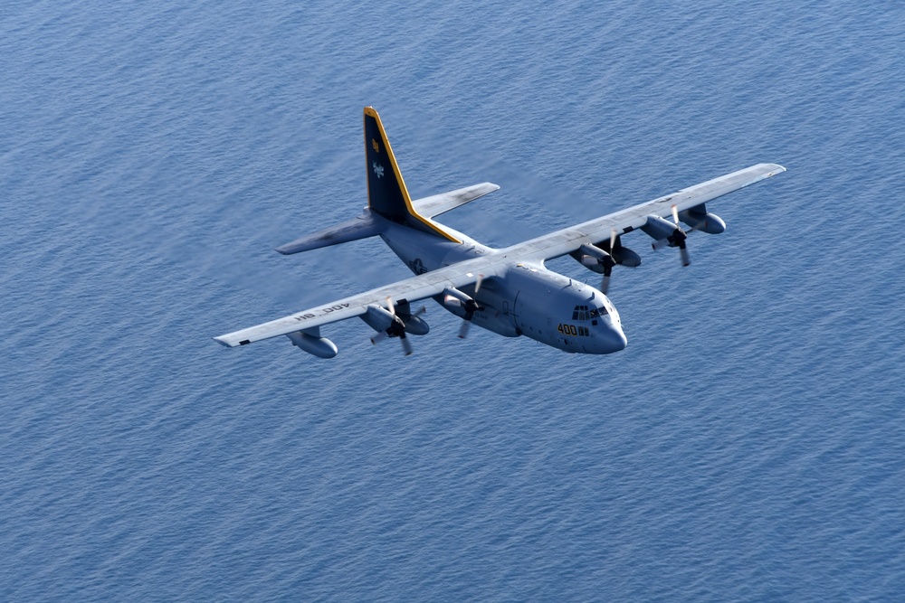 VX-30 and VX-31 Aircraft Fly Over Point Mugu Sea Range