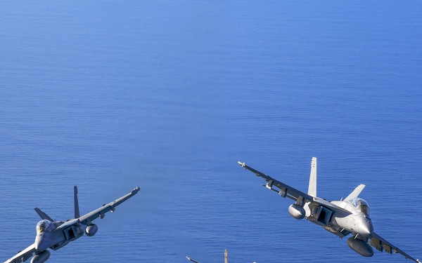 VX-30 and VX-31 Aircraft Fly Over Point Mugu Sea Range