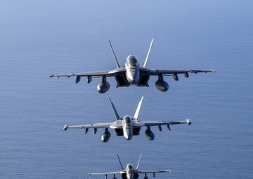 VX-30 and VX-31 Aircraft Fly Over Point Mugu Sea Range