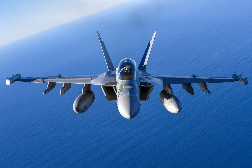 VX-30 and VX-31 Aircraft Fly Over Point Mugu Sea Range