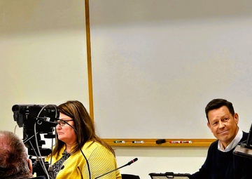 Fort McCoy Garrison commander makes special visit with local school board