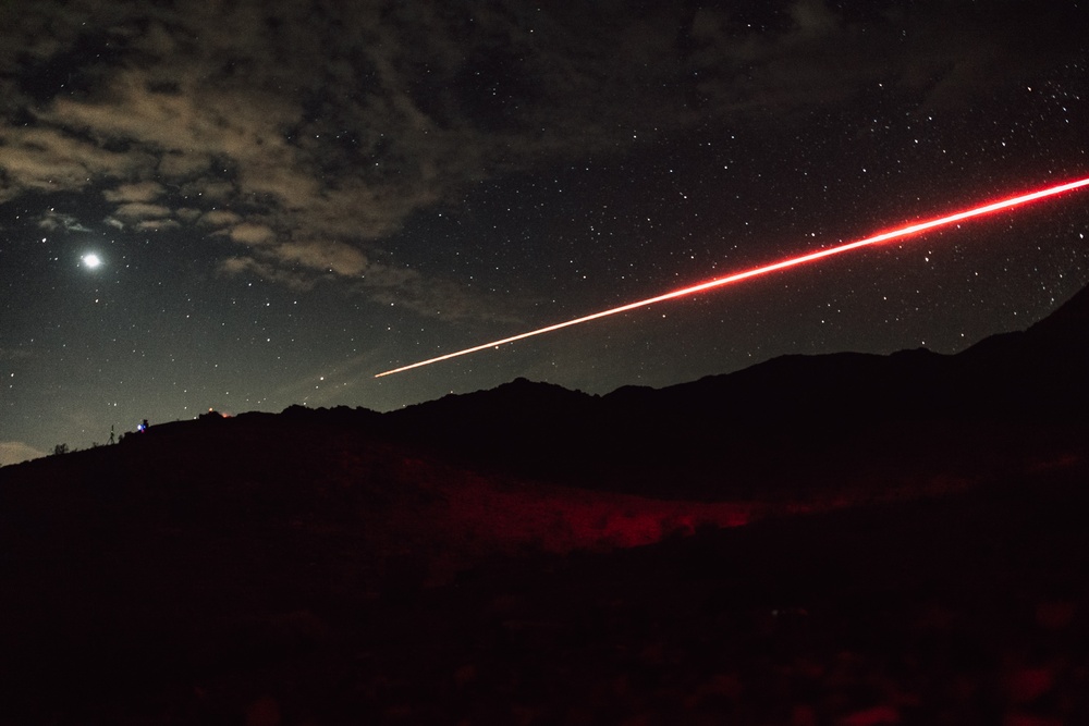 Marines with 2/7 conduct Range 410A at night during ITX 1-25