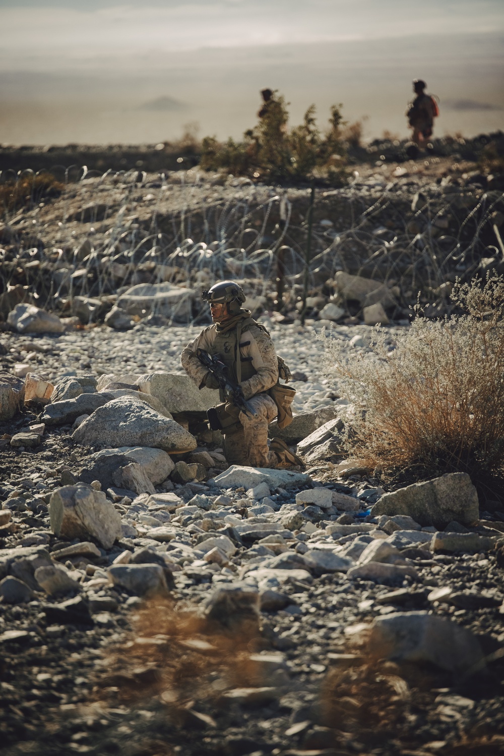 Marines with 1/7 conduct platoon attacks at Range 410A during ITX 1-25