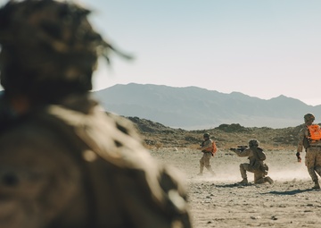 Marines with 1/7 conduct platoon attacks at Range 410A during ITX 1-25