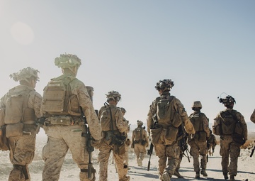 Marines with 1/7 conduct platoon attacks at Range 410A during ITX 1-25