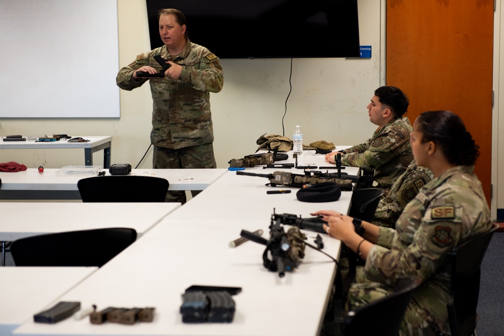 Practice Makes Perfect: 60th SFS sharpens skills during weapons proficiency training