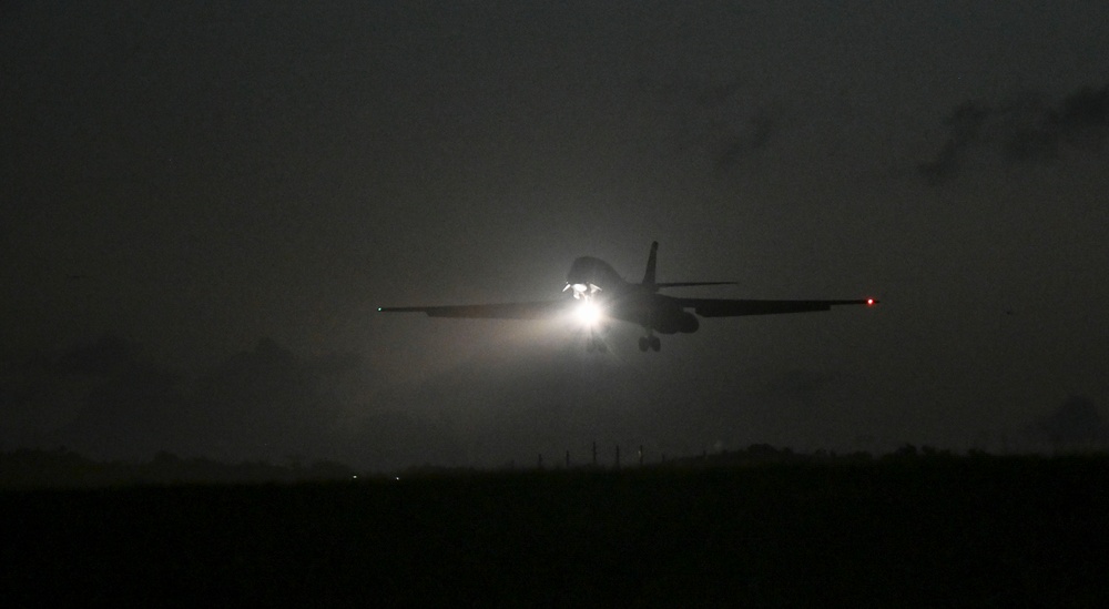 B-1Bs return from a BTF 25-1 training mission