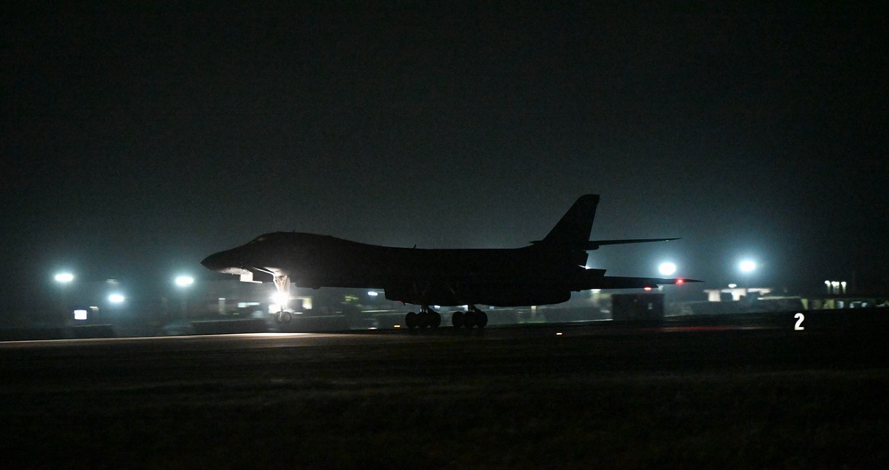 B-1Bs return from a BTF 25-1 training mission