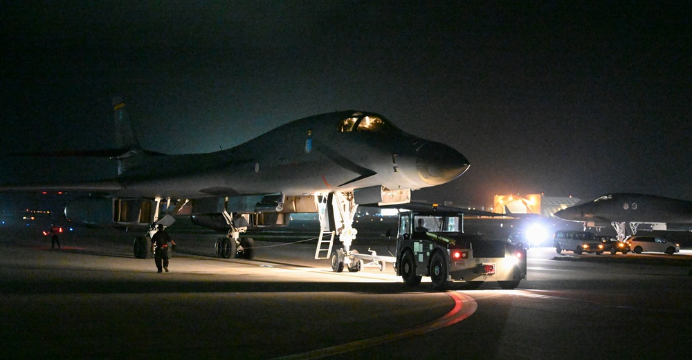 B-1Bs return from a BTF 25-1 training mission