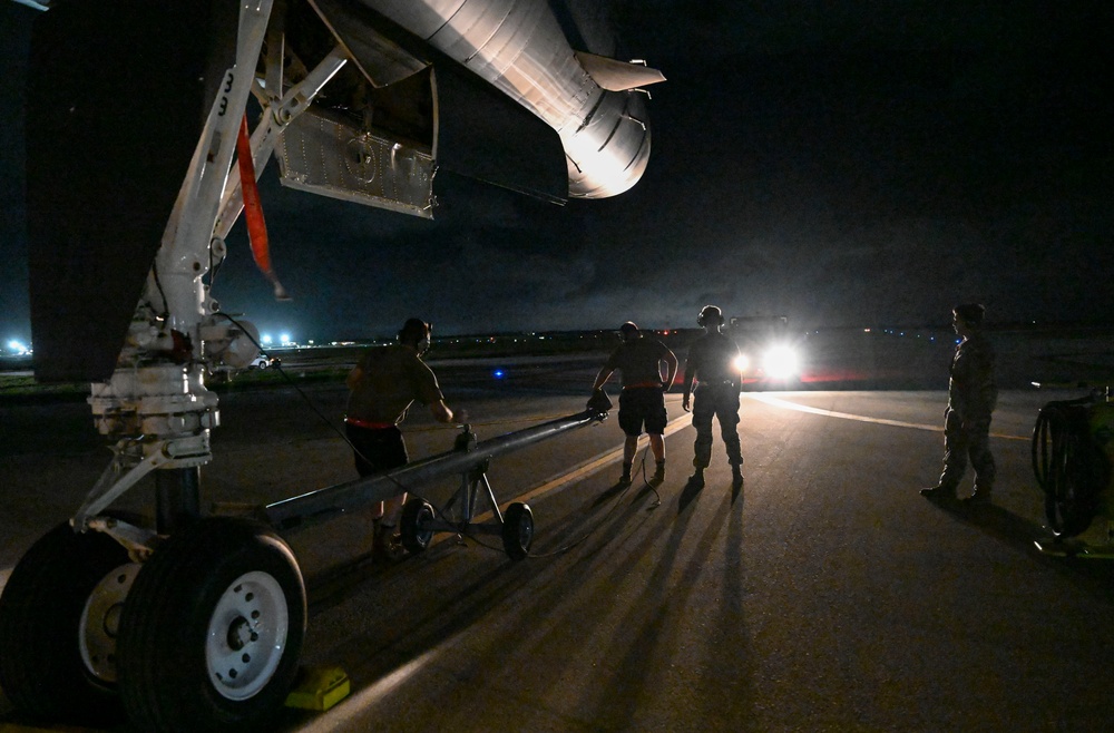 B-1Bs return from a BTF 25-1 training mission