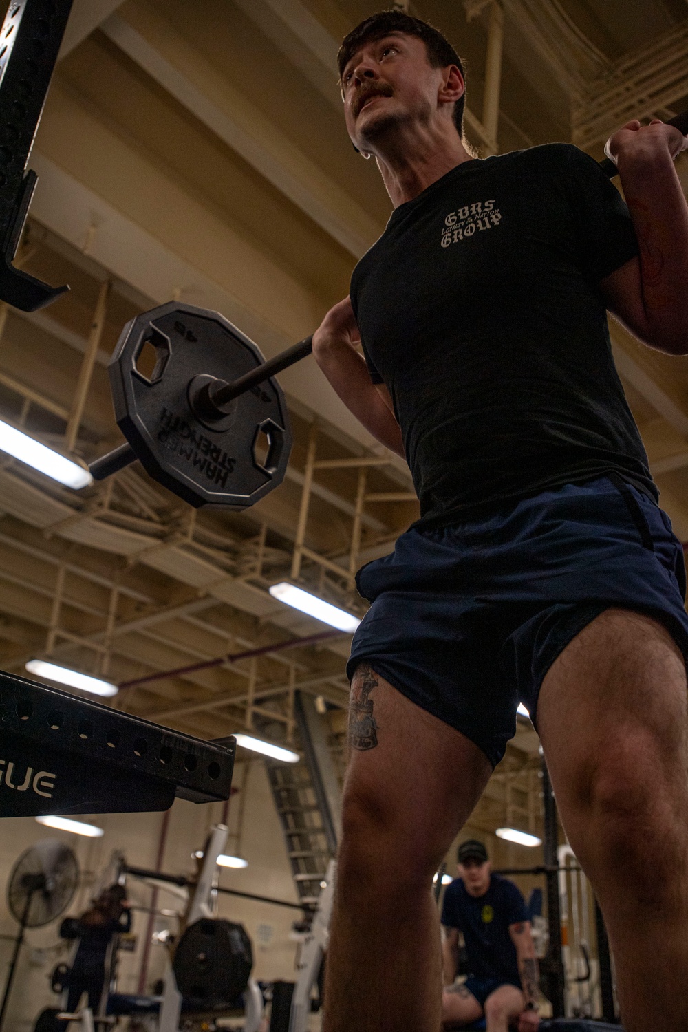 Squat Competition aboard USS America (LHA 6)