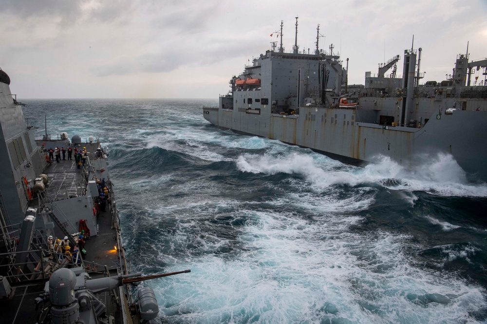 USS Sterett conducts routine operations as part of the Carl Vinson Carrier Strike Group