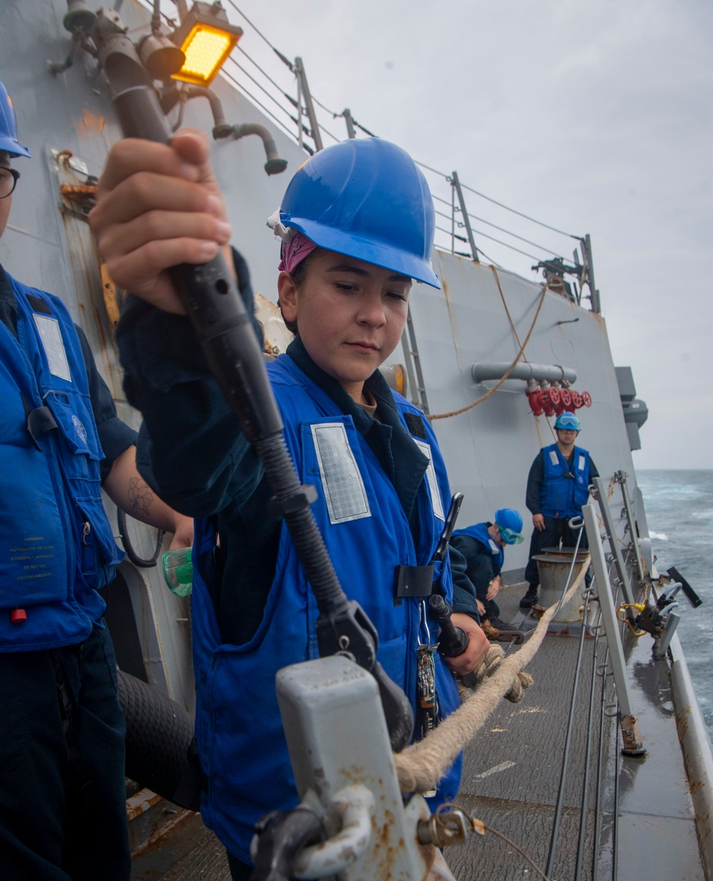 USS Sterett conducts routine operations as part of the Carl Vinson Carrier Strike Group