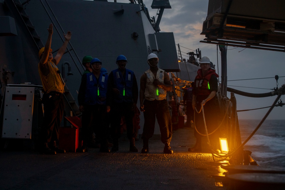 USS Sterett conducts routine operations as part of the Carl Vinson Carrier Strike Group