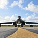 34th Expeditionary Bomb Squadron B-1B Lancers take off at Andersen Air Force Base during BTF 25-1