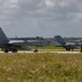 Marine F/A-18s fly armed at Andersen Air Force Base, Guam