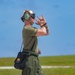 Marine F/A-18s fly armed at Andersen Air Force Base, Guam