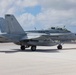 Marine F/A-18s fly armed at Andersen Air Force Base, Guam