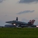 Marine F/A-18s fly armed at Andersen Air Force Base, Guam