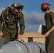 U.S. Marines transport and ready ordnance at Andersen Air Force Base