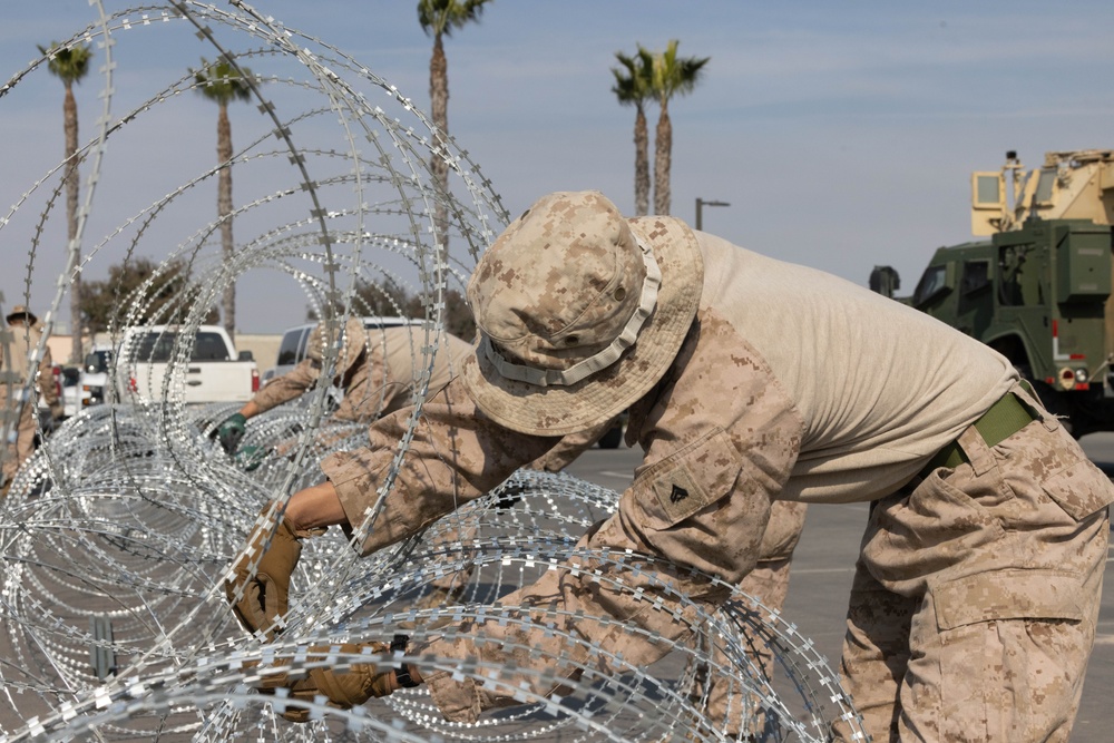 U.S. Marines arrive to southern border to assist CBP with border security mission