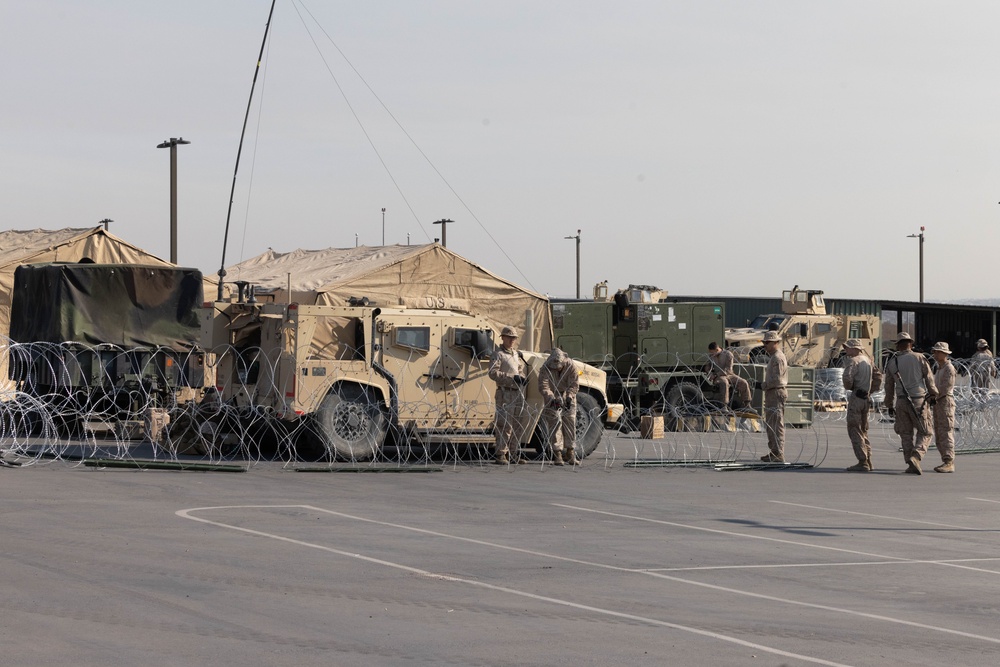 U.S. Marines arrive to southern border to assist CBP with border security mission