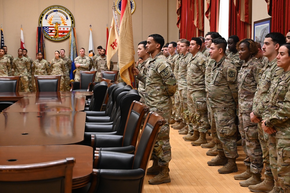 151st Regional Support Group (RSG) receive DCNG Commanding General’s Outstanding Unit Award