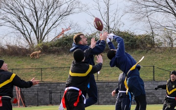 Reserve Soldiers, Sailors Clash in Flag Football Ahead of Army-Navy Game