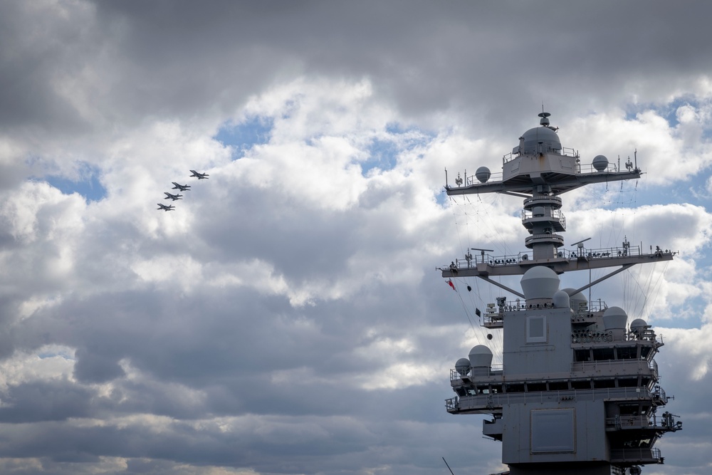 USS Gerald R. Ford (CVN 78) conducts routine flight operations