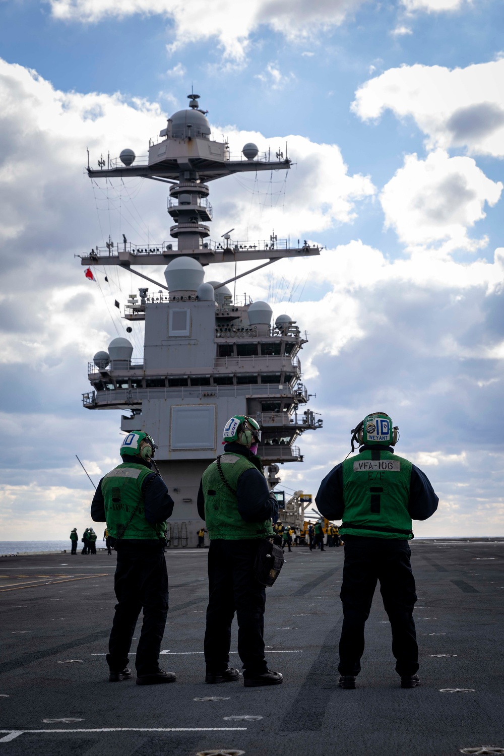 USS Gerald R. Ford (CVN 78) conducts routine flight operations