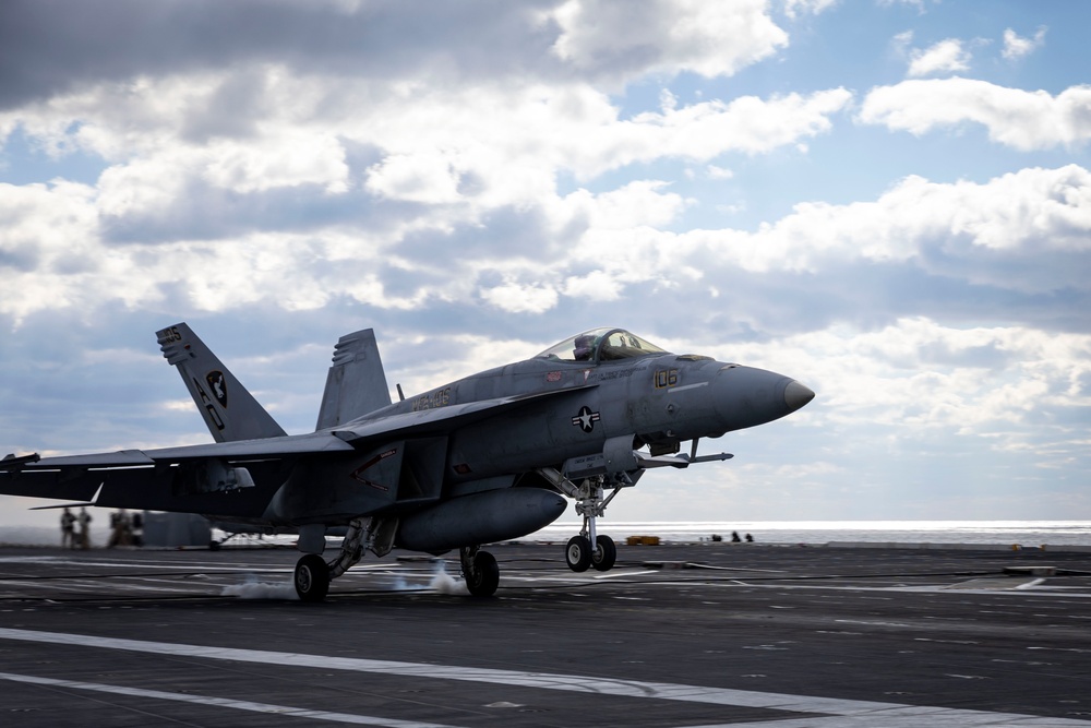 USS Gerald R. Ford (CVN 78) conducts routine flight operations