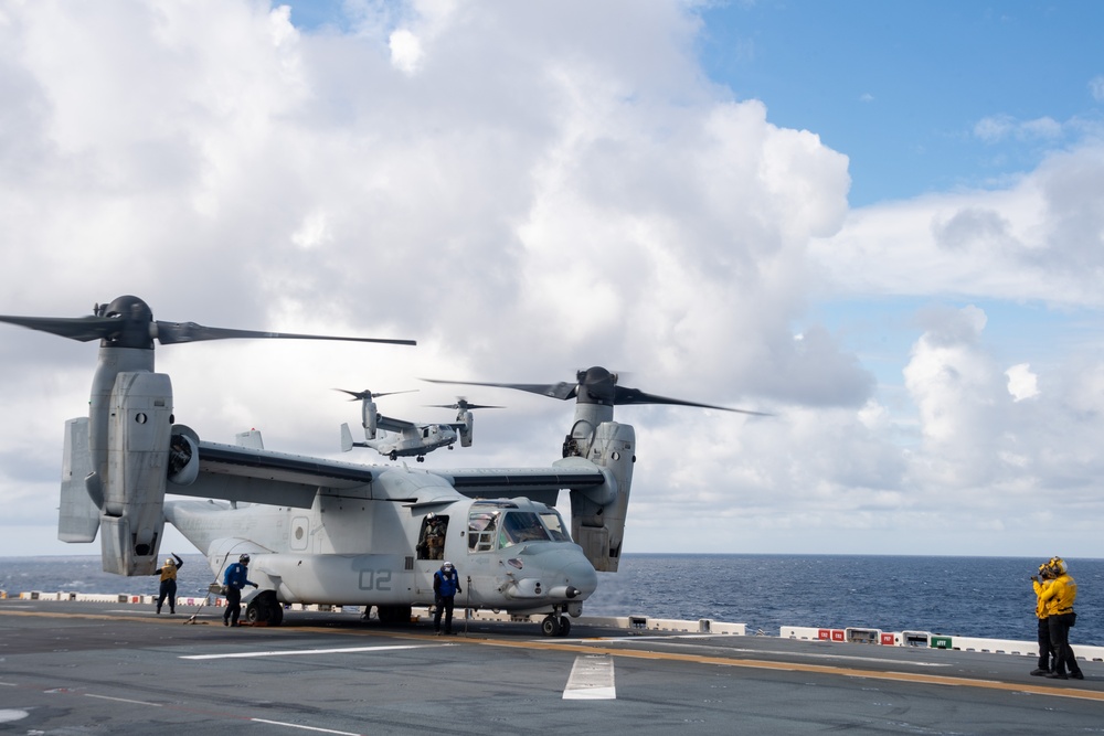 USS America (LHA 6) Conducts Flight Operations