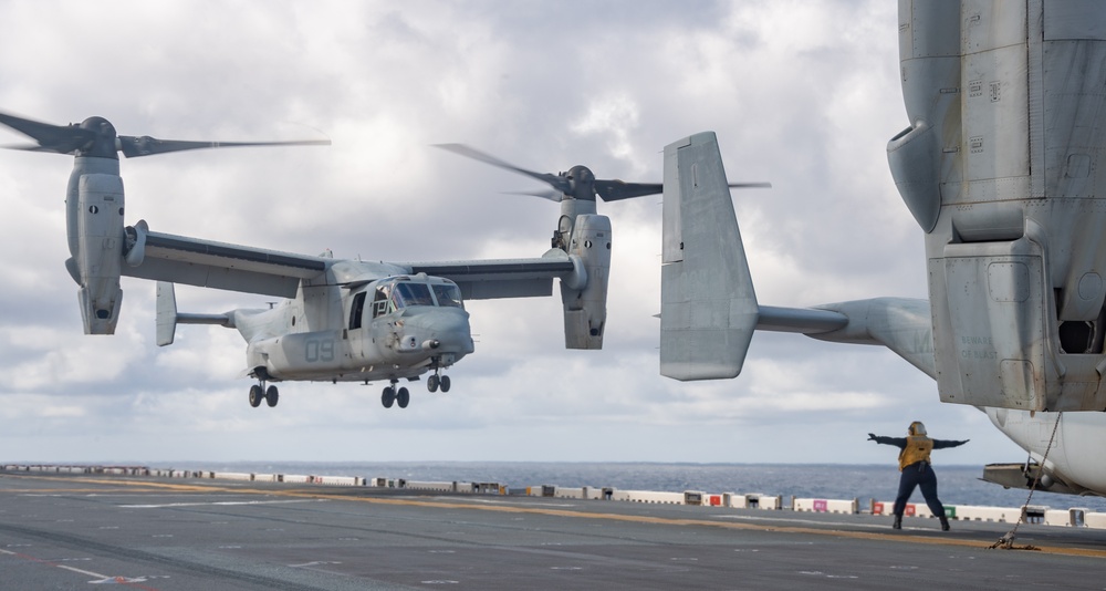 USS America (LHA 6) Conducts Flight Operations