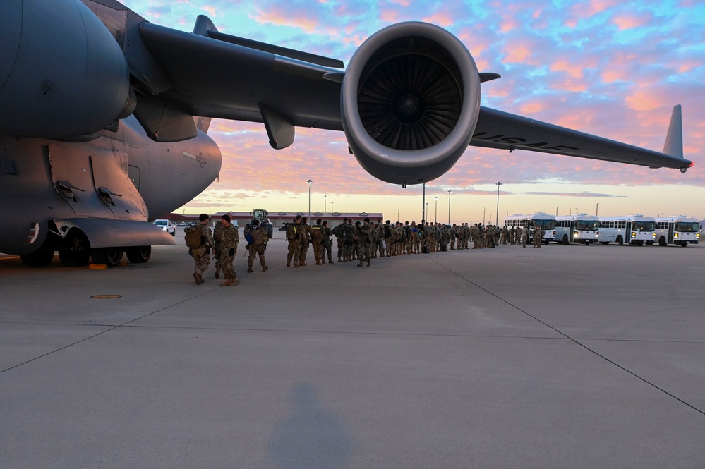 62nd AW Transports Military Police to Fort Bliss in support of CBP's Southern Border Mission