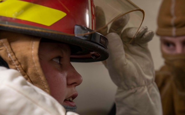 USS Blue Ridge Conducts General Quarters Drill