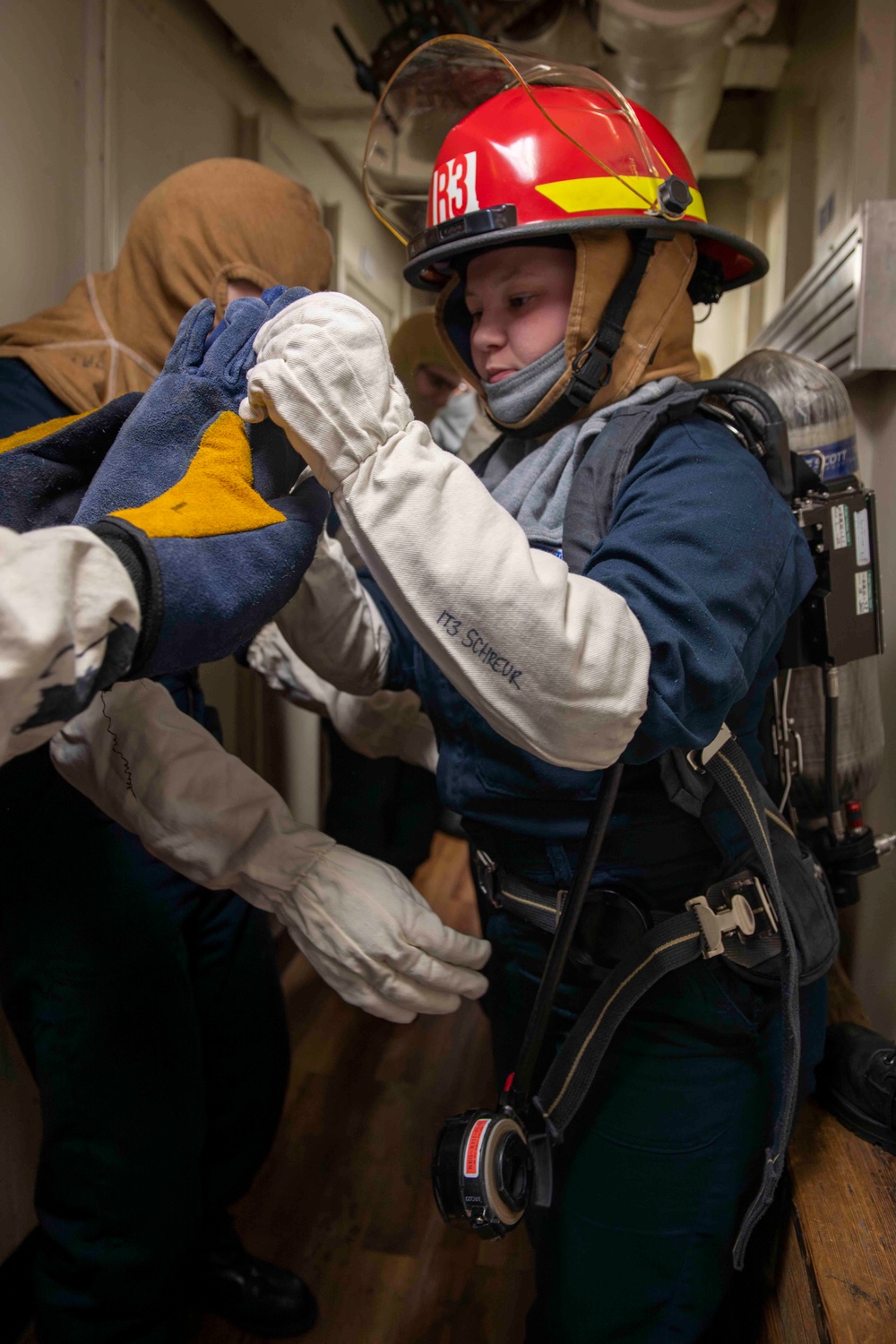 USS Blue Ridge Conducts General Quarters Drill