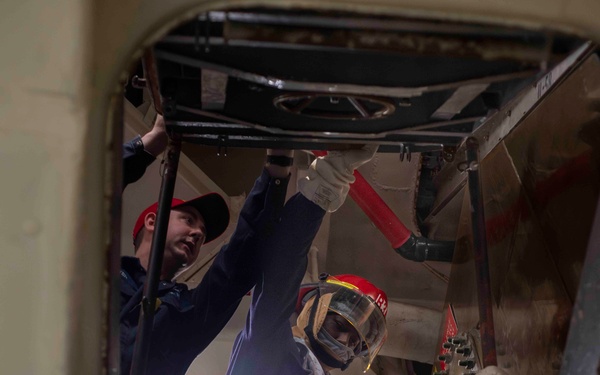 USS Blue Ridge Conducts General Quarters Drill