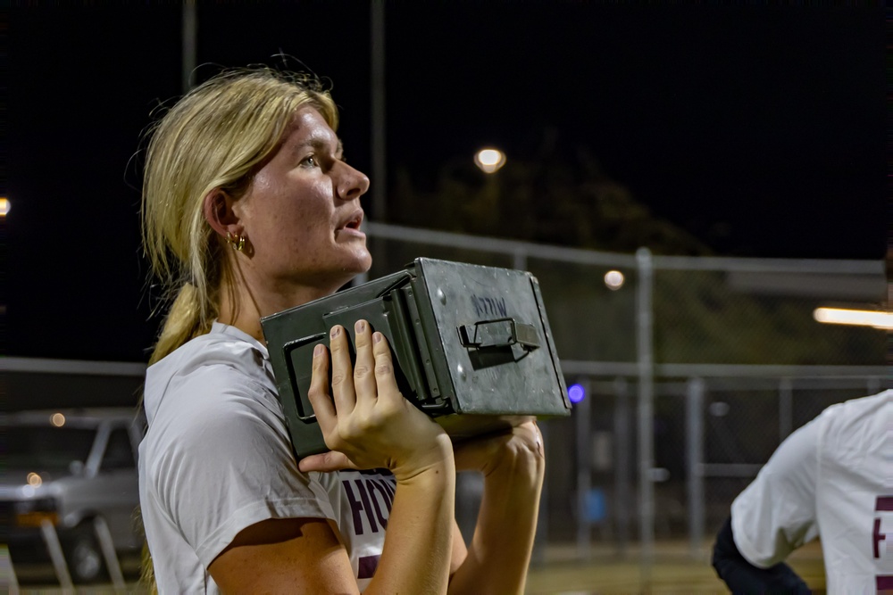 ASU Volleyball Team Marine Workout