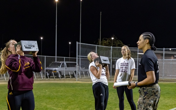 ASU Volleyball Team Marine Workout