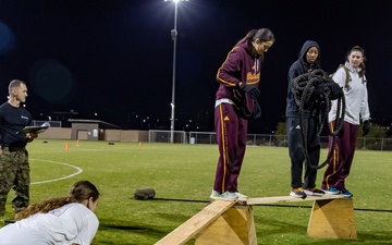 ASU Volleyball Team Marine Workout