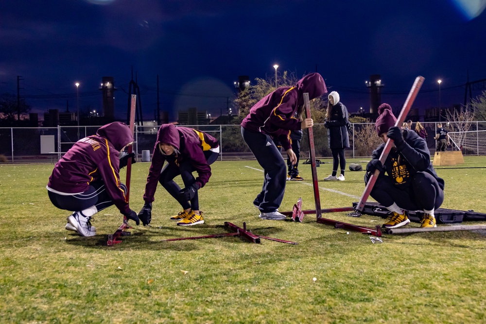 ASU Volleyball Team Marine Workout