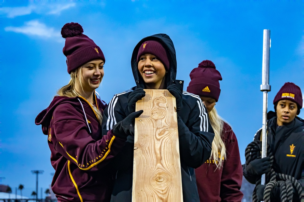 ASU Volleyball Team Marine Workout