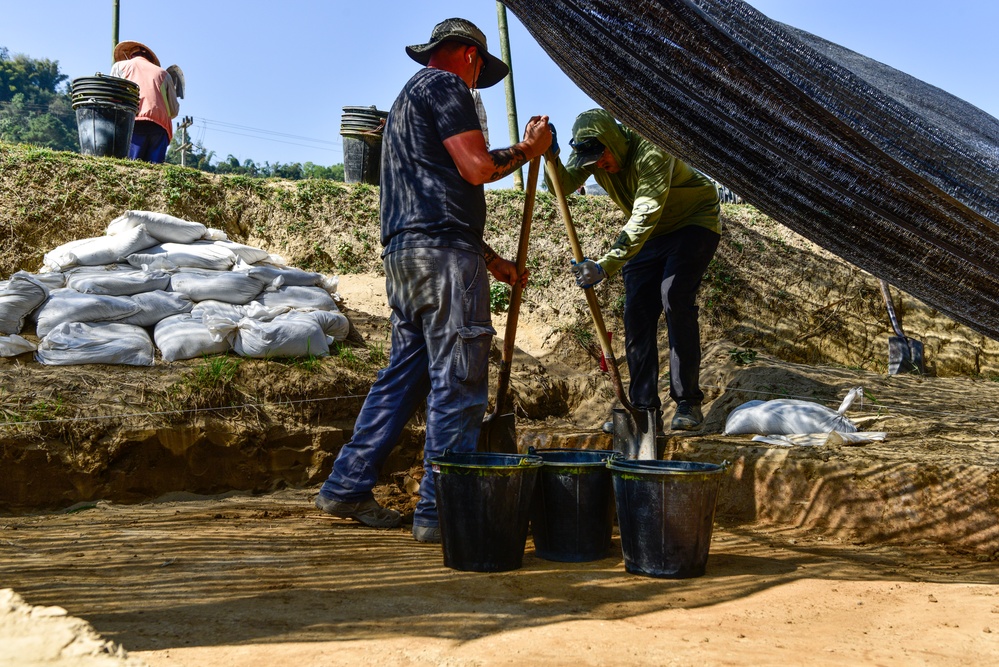 DPAA and Lao Personnel Move Screening Station in Laos